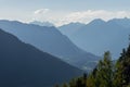 Mountains and peaks landscape. KÃÂ¼htai glacier, natural environment. Hiking in the Stubai Alps. Sellrain valley, Tirol, Austria Royalty Free Stock Photo