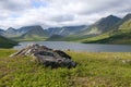 In mountains of Polar Ural. Yamal, Russia Royalty Free Stock Photo