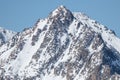 Mountains in the Pyrenees from the Grandvalira ski resort in Andorra Royalty Free Stock Photo