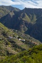 Mountains range in Rural de Teno park near isolated village Masca on Tenerife, Canary islands, Spain Royalty Free Stock Photo