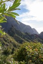 Mountains range in Rural de Teno park near isolated village Masca on Tenerife, Canary islands, Spain Royalty Free Stock Photo