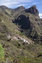 Mountains range in Rural de Teno park near isolated village Masca on Tenerife, Canary islands, Spain Royalty Free Stock Photo