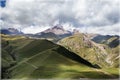 The mountains in the region Kazbeg in republic of Georgia