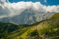 Mountains of Republic of Adygea, Russia. Caucasian mountains. Mountain Lake. Lagonaki