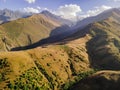 mountains in the Republic of North Ossetia-Alania.karmadon gorge Royalty Free Stock Photo