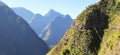 Mountains of the Reunion Island in the Indian ocean.