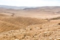 Desert mountains ridge cliffs, south Israel landscape.