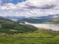 Mountains and River Landscape in Wales Royalty Free Stock Photo