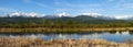 Mountains and river panorama