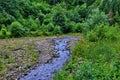 Mountains river with rapids and rocky coasts Royalty Free Stock Photo