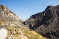 Mountains road on the island of Crete Royalty Free Stock Photo