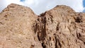 The mountains in the road to the colorful Wishwashi canyon - Ras Shaitan Nuweiba Royalty Free Stock Photo