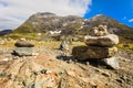 Mountains rock landscape along Trollstigen, Norway Royalty Free Stock Photo