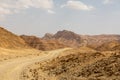 Mountains, rocks and hills of Judean desert in Israel, Middle East landmarks of Old Testament Bible times. Aerial view