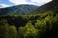 Mountains rocks a relief a landscape a hill a panorama Caucasus top a slope clouds the sky a landscape Royalty Free Stock Photo