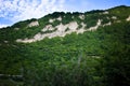 Mountains rocks a relief a landscape a hill a panorama Caucasus top a slope clouds the sky a landscape Royalty Free Stock Photo