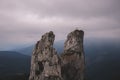 Mountains Romania Rarau- The Lady`s Stones, Pietrele Doamnei Royalty Free Stock Photo