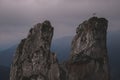 Mountains Romania Rarau- The Lady`s Stones, Pietrele Doamnei Royalty Free Stock Photo