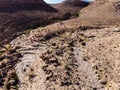 Mountains and sand dunes in the Negev desert, Ramona, Israel Royalty Free Stock Photo