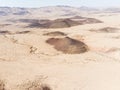 Mountains and sand dunes in the Negev desert, Ramona, Israel Royalty Free Stock Photo