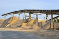 Mountains of sand and gravel Royalty Free Stock Photo