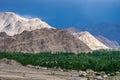 Mountains scene View from Thikse Monastery in Summer