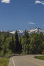 Mountains Scenic Highway 132 at Paonia state park, Colorado Royalty Free Stock Photo