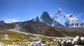 Mountains Scenic Landscape Autumn Himalayas Royalty Free Stock Photo