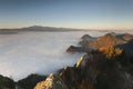 Mountains in the sea of clouds Royalty Free Stock Photo