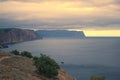 Mountains and sea landscape