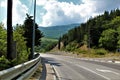 mountains sea sun travel road Royalty Free Stock Photo