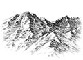 Mountains sketch