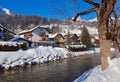 Mountains ski resort Bad Hofgastein - Austria Royalty Free Stock Photo