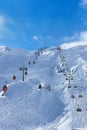 Mountains ski resort Kaprun Austria Royalty Free Stock Photo