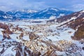 Mountains ski resort Kaprun Austria Royalty Free Stock Photo