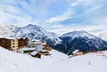 Mountains ski resort Solden Austria Royalty Free Stock Photo