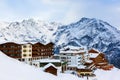 Mountains ski resort Solden Austria Royalty Free Stock Photo
