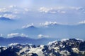 Mountains and sky with clouds