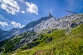 Mountains and sky seen from the trekking trails, German Alps