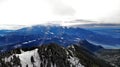 Mountains with Snow - Brasov 2048m height Royalty Free Stock Photo