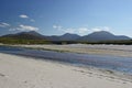 The mountains of South Uist from Howmore beach