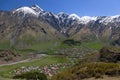 Mountains. Stepantsminda village. Georgia. Royalty Free Stock Photo