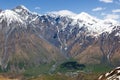 Mountains. Stepantsminda village. Georgia. Royalty Free Stock Photo