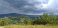 Mountains and storm clouds landscape Royalty Free Stock Photo