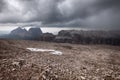 Mountains stormy weather Royalty Free Stock Photo