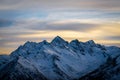 Mountains after sunset Royalty Free Stock Photo
