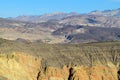 Mountains surround the rim of Ubehebe Crater in Death Valley National Park, California, USA Royalty Free Stock Photo