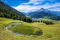 Alpine scenery surrounding the Austrian village of Nauders