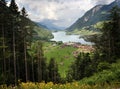 Mountains swiss lake