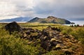 Mountains and Thingvallavatn lake